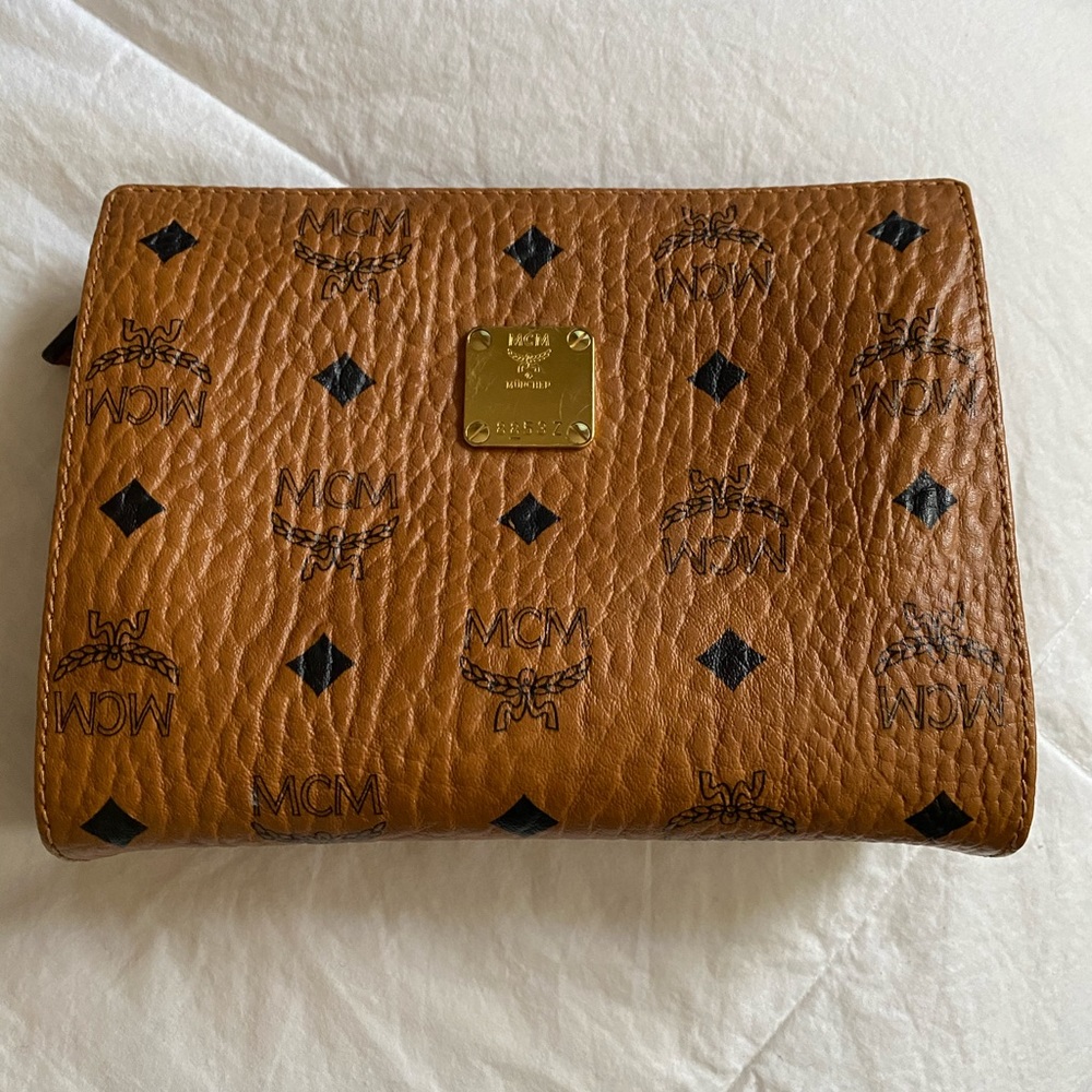 MCM Cosmetics Case Pouch Clutch Bag